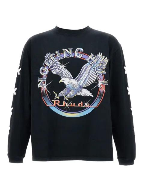 eagle-print ribbed sweatshirt by RHUDE