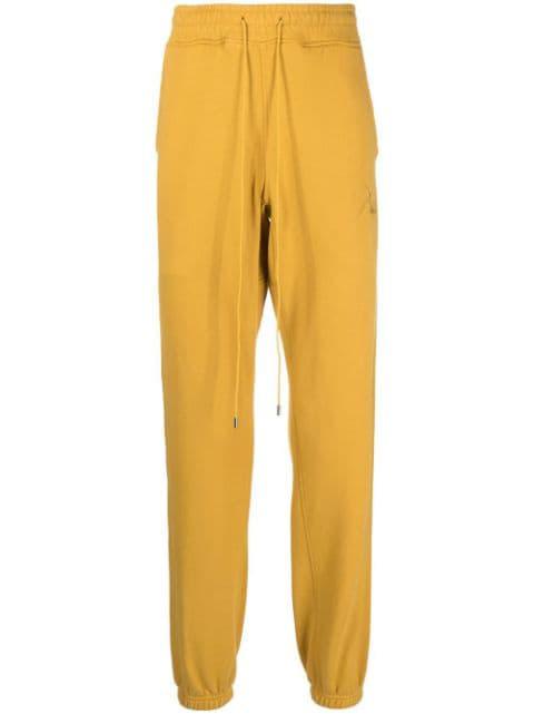 embroidered-logo drawstring track pants by RHUDE