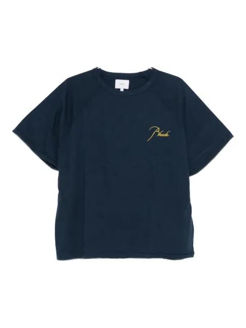embroidered raglan-sleeve T-shirt by RHUDE
