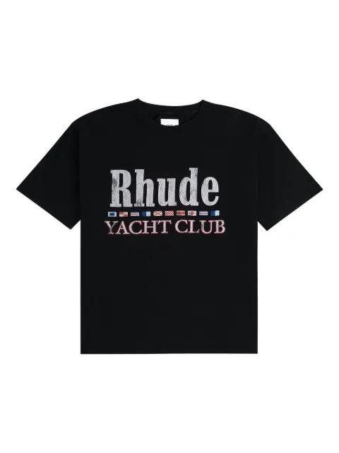 flag-detailed T-shirt by RHUDE