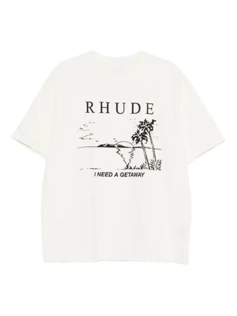 graphic-print T-shirt by RHUDE