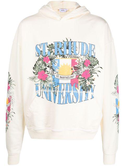 graphic-print hoodie by RHUDE