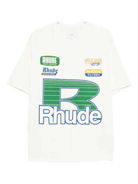 graphic-print logo-detail T-shirt by RHUDE