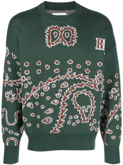 intarsia-knit jumper by RHUDE
