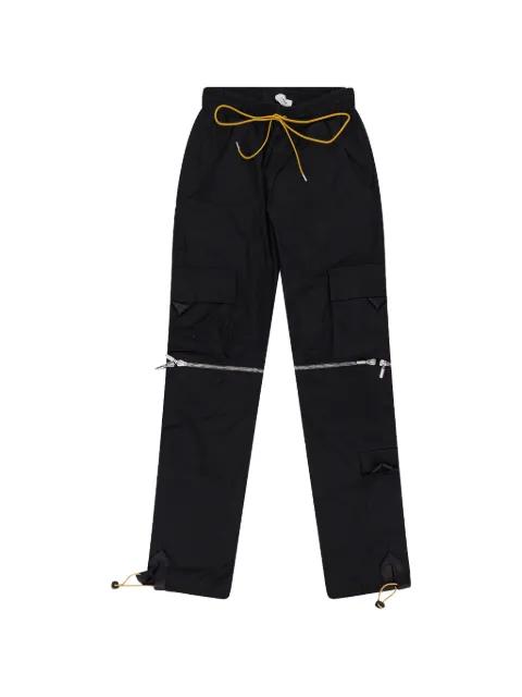 knee-zip cargo trousers by RHUDE