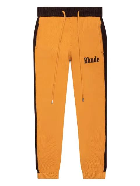 knit side-stripe sweatpants by RHUDE