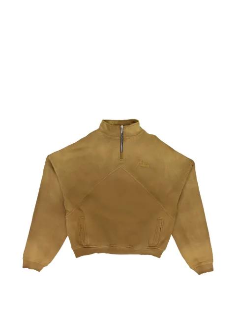 logo-detail half-zip sweatshirt by RHUDE