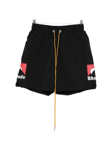 logo-detail shorts by RHUDE