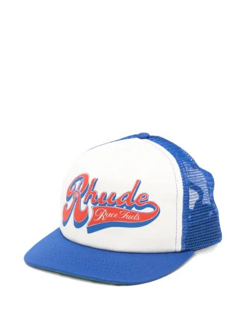 logo-detail trucker cap by RHUDE