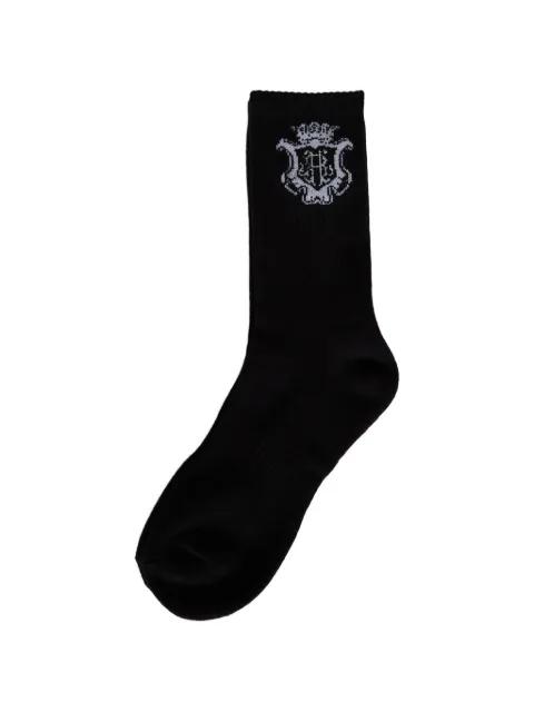 logo-embellishment socks by RHUDE