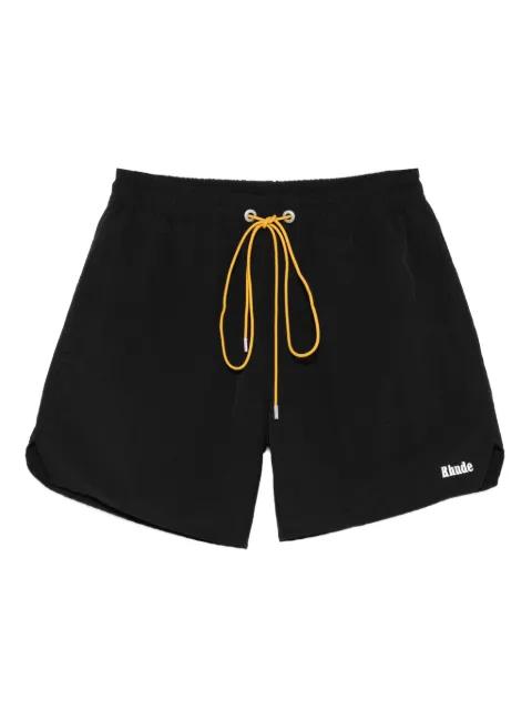 logo-embroidered drawstring swim shorts by RHUDE