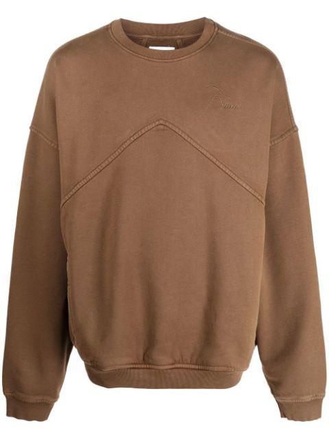 logo-embroidered oversize jumper by RHUDE