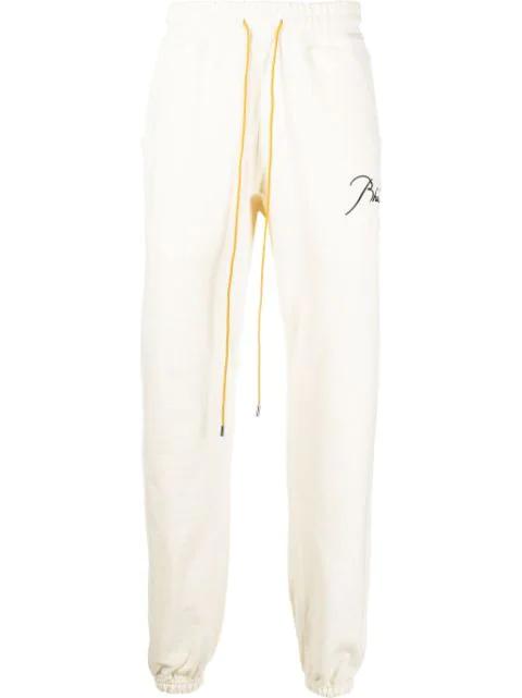 logo-embroidered track pants by RHUDE
