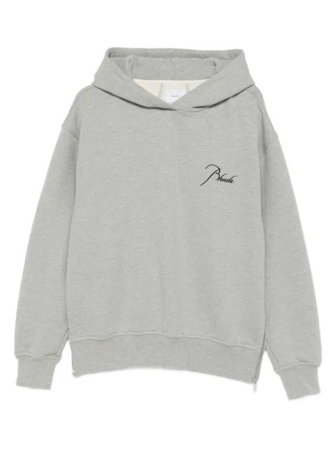 logo-embroidery hoodie by RHUDE