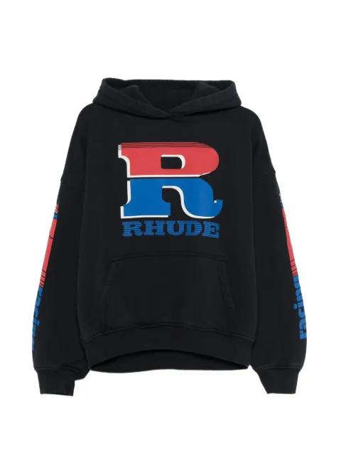 logo graphic hoodie by RHUDE