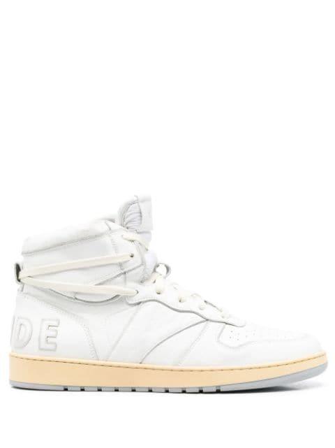 logo patch hi-top sneakers by RHUDE