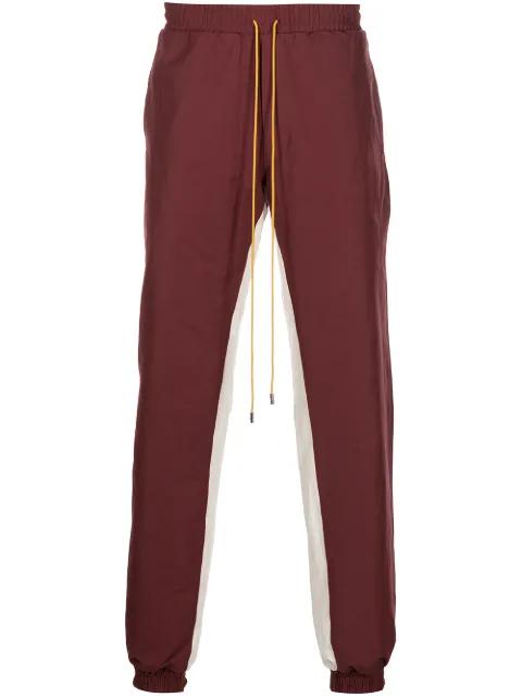 logo-patch stripe-detail trackpants by RHUDE logo-patch stripe-detail trackpants by RHUDE