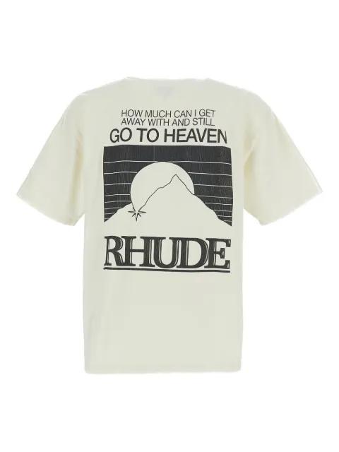 logo-print T-shirt by RHUDE