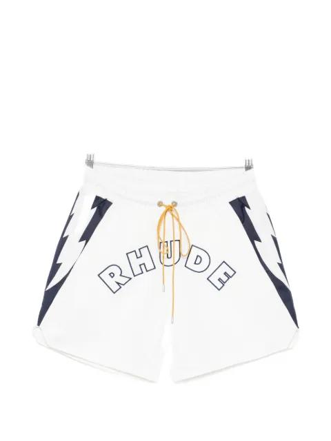 logo-print drawstring shorts by RHUDE
