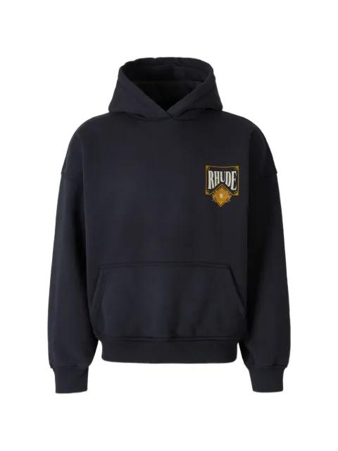 logo-print hoodie by RHUDE