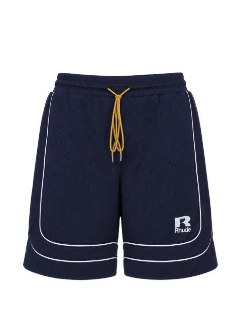 logo-print mesh shorts by RHUDE