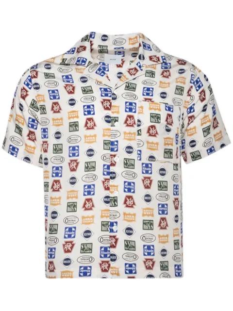 logo-print shirt by RHUDE