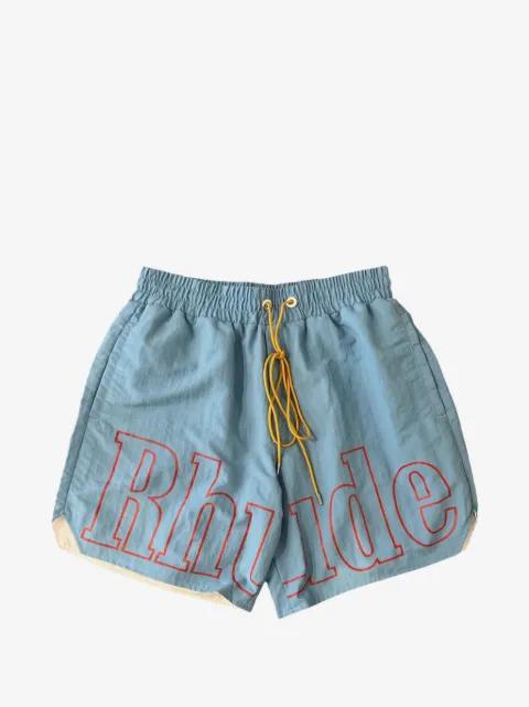 logo-print swim shorts by RHUDE