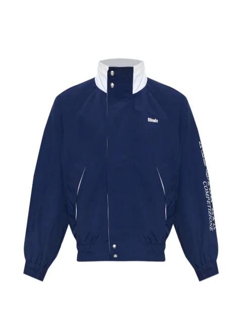 logo-print track jacket by RHUDE