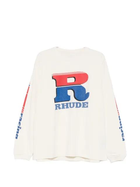petrol logo long-sleeve T-shirt by RHUDE