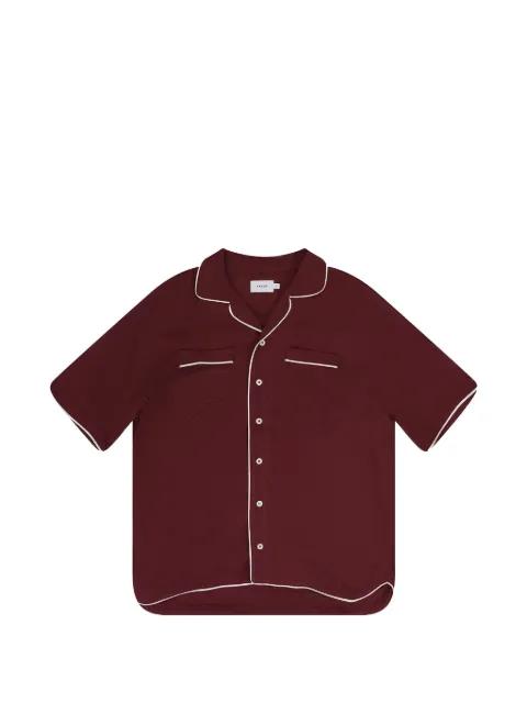 piping-detail short-sleeve shirt by RHUDE