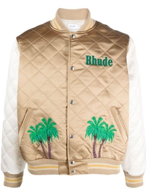satin bomber jacket by RHUDE