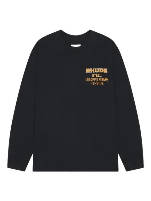 text-print long-sleeve T-shirt by RHUDE