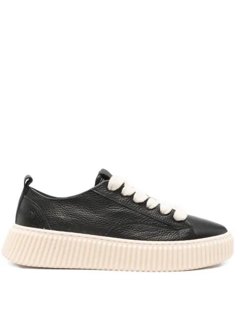 platform leather sneakers by RHUN