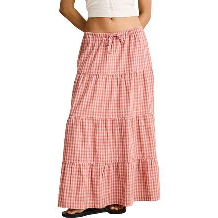 Kirra Check Tiered Maxi Skirt by RHYTHM