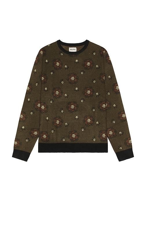 Rhythm Doyle Knit Sweater in Olive by RHYTHM