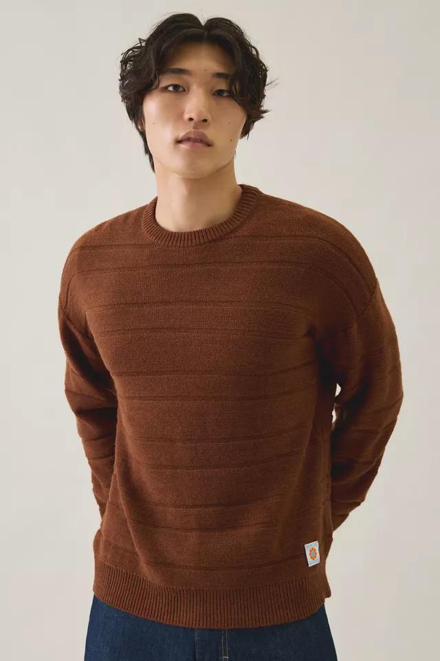 Rhythm Jackson Stripe Knit Crew Neck Sweater by RHYTHM
