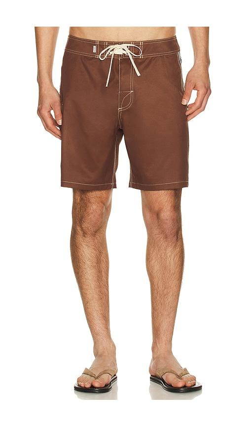 Rhythm Panel Stripe Trunk in Brown by RHYTHM