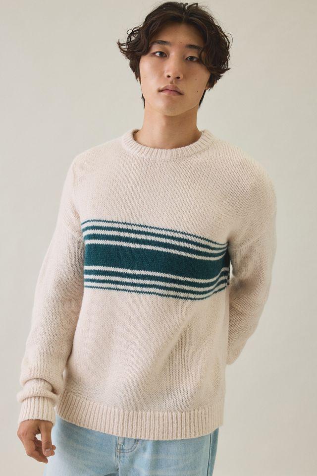 Rhythm Strata Stripe Knit Crew Neck Sweater by RHYTHM