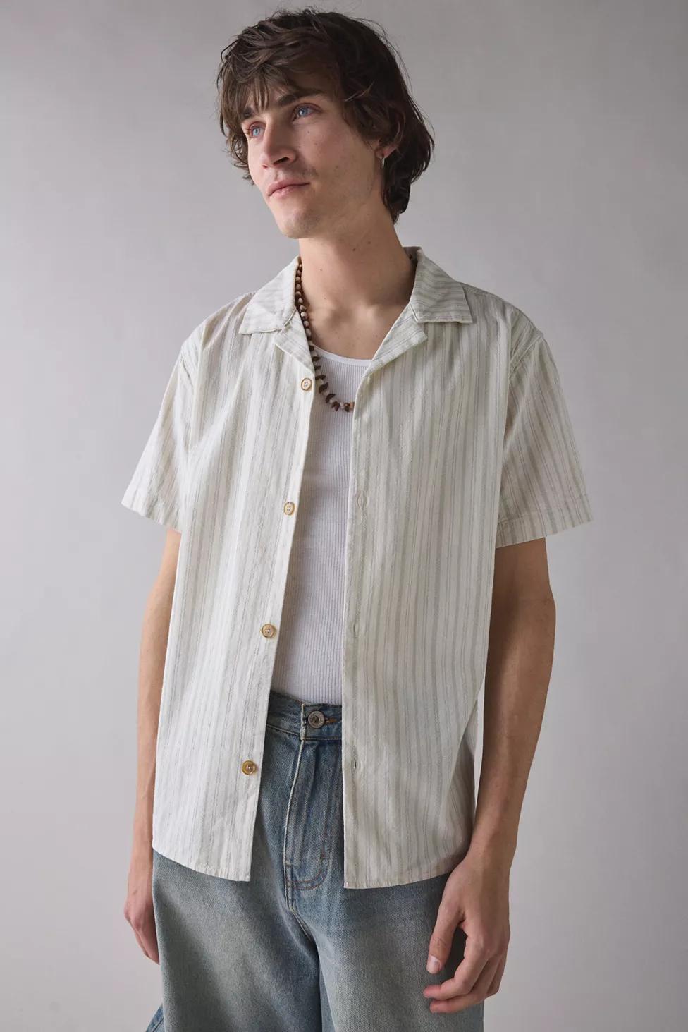 Rhythm Vacation Stripe Short Sleeve Shirt by RHYTHM