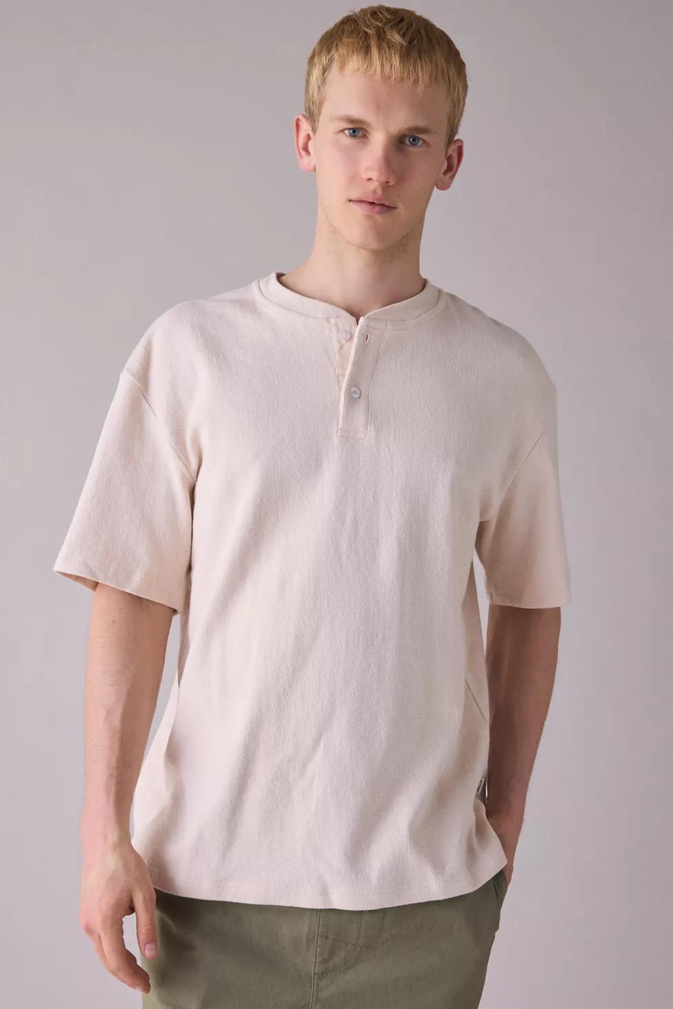 Rhythm Vintage Jersey Henley Tee by RHYTHM