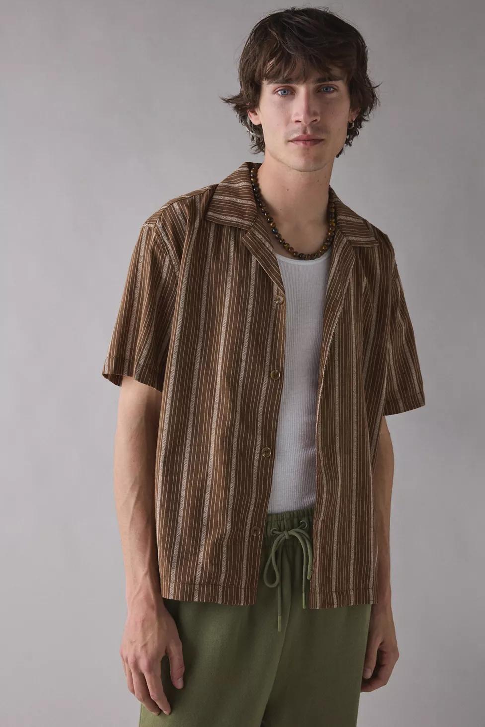 Rhythm West Winds Stripe Short Sleeve Shirt by RHYTHM