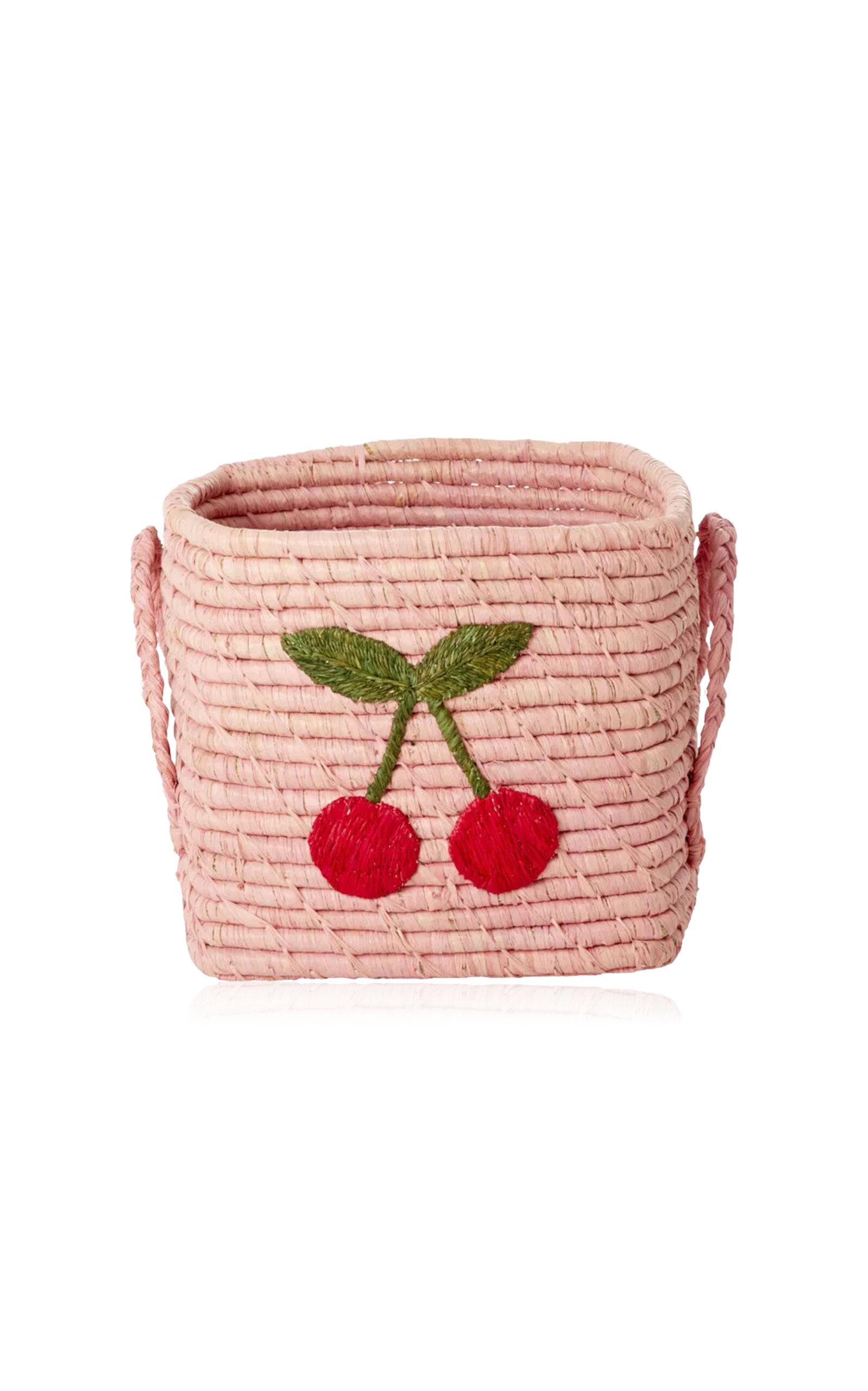 Rice Kids' Cherry Raffia Basket - Moda Operandi by RICE