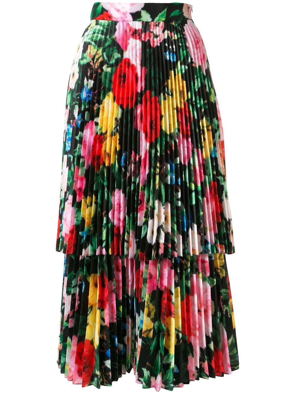 layered floral midi dress by RICHARD QUINN