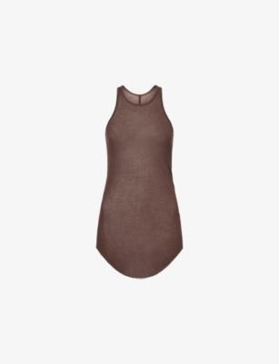 Basic Rib Semi-Sheer Knit Top by RICK OWENS