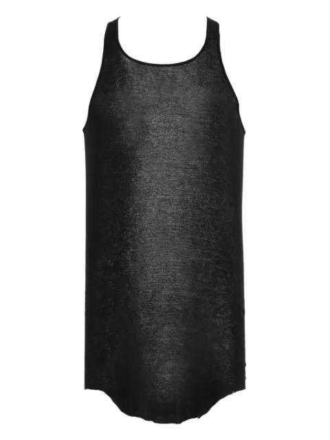 Basic Rib tank top by RICK OWENS
