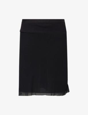 Bias-Cut Silk Mini Skirt by RICK OWENS