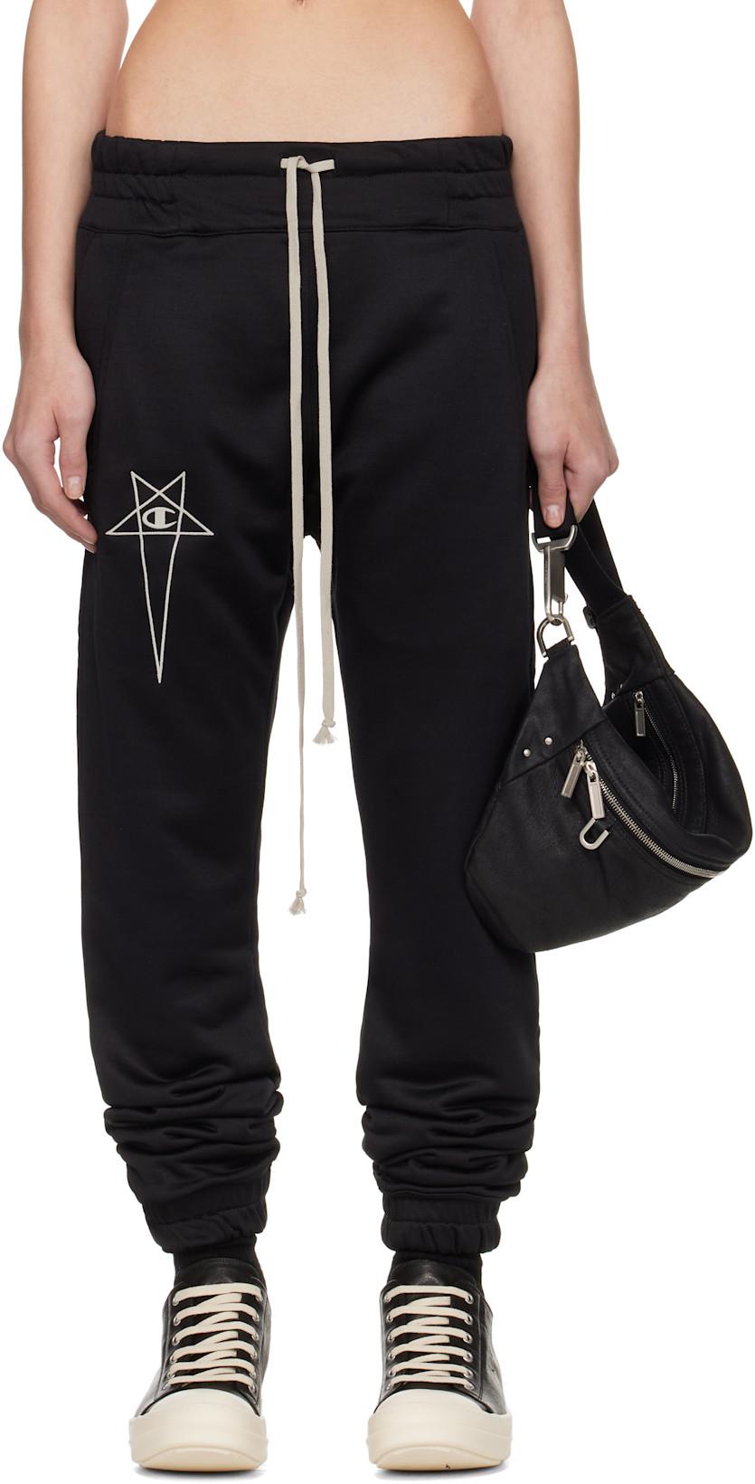 Black Champion Edition Joggers Sweatpants by RICK OWENS