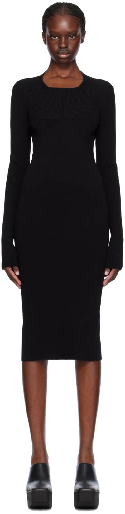 Black Column Midi Dress by RICK OWENS