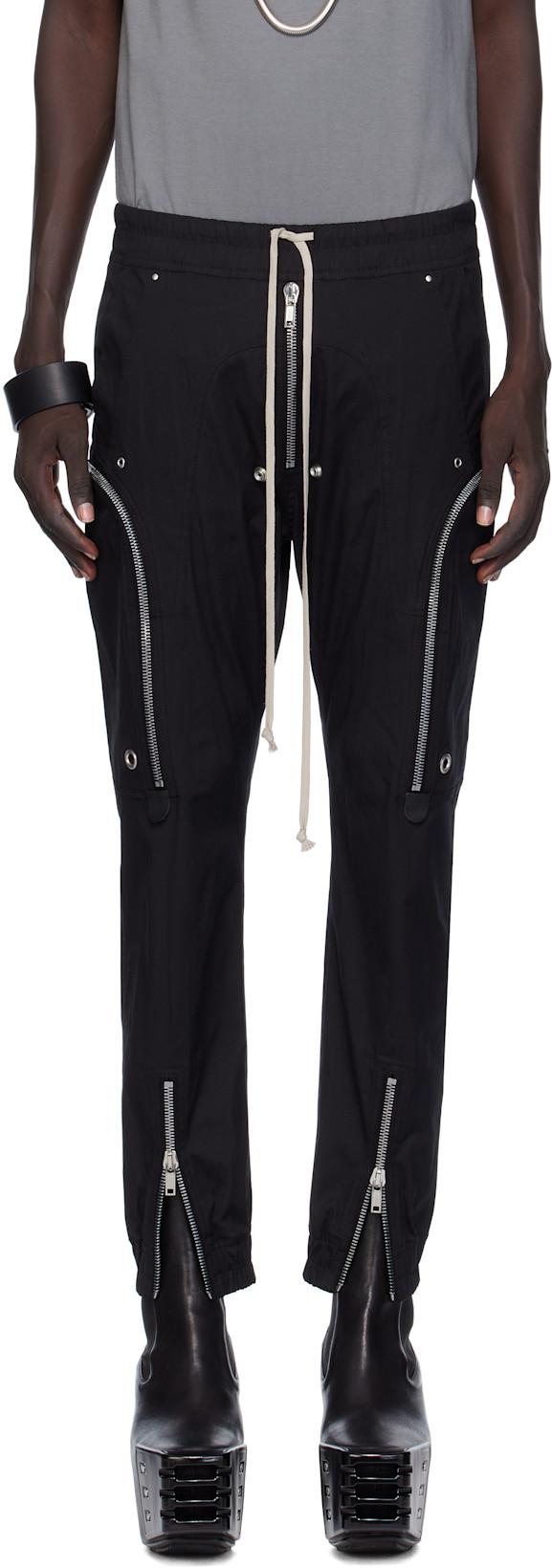 Black Concordians Bauhaus Cargo Pants by RICK OWENS
