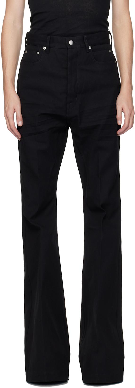 Black Concordians Bolan Jeans by RICK OWENS